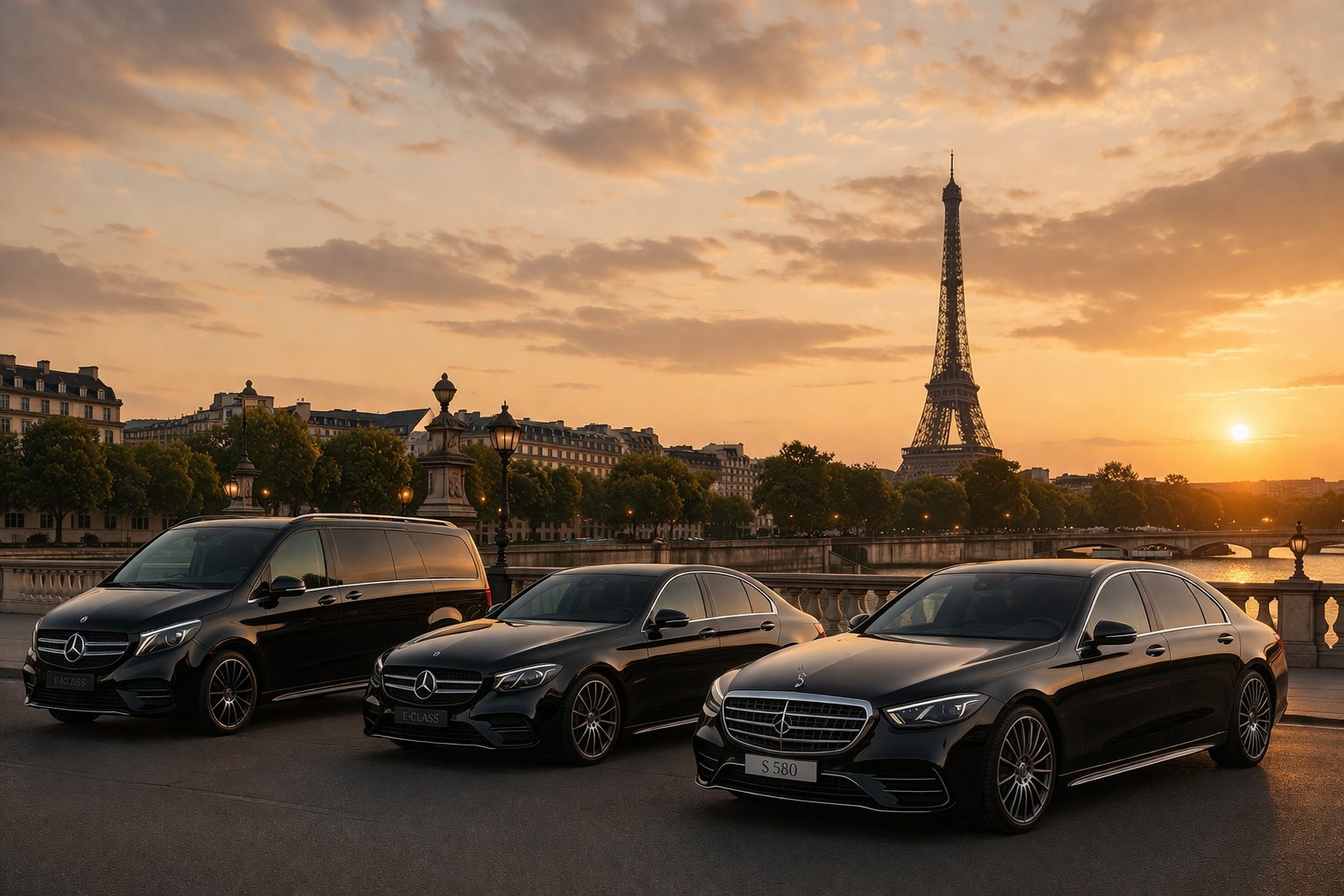 Mercedes noire — Chauffeur privé Precelya Paris